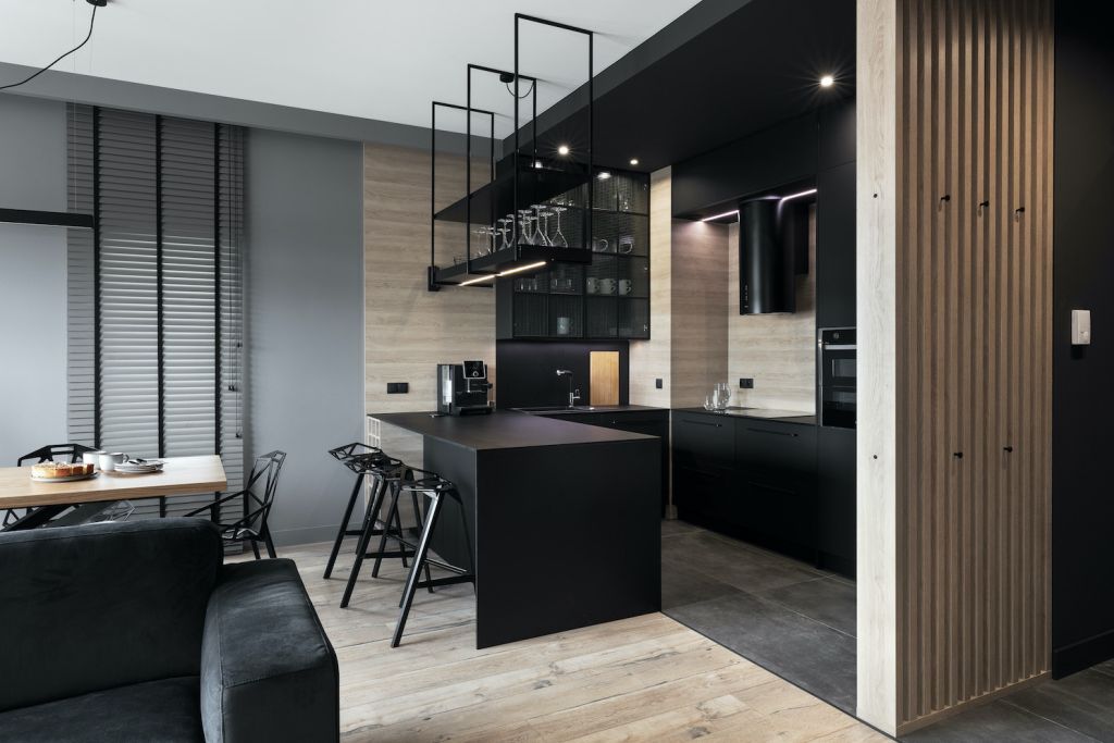 Pencil black apartament